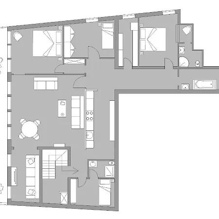 公寓 Due Leoni Terrace In St Mark's Square *